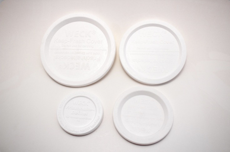 Designed for WECK jars. Keeps freshness in the fridge or freezer. The airtight lids are made with BPA free plastic.