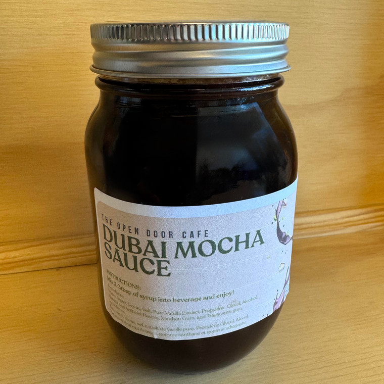 Dubai Mocha Sauce made with love in Prince George, BC