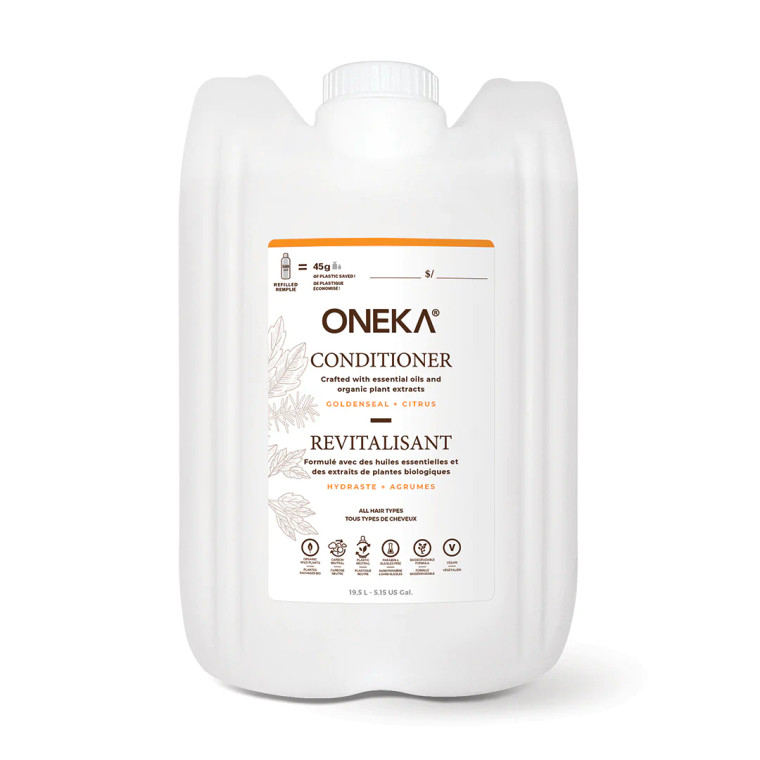 This is a refillable product and therefore is sold by weight.
*Online customers can select single or multiple quantities of 500g or 1kg portions

Oneka haircare products are crafted from organic plants carefully chosen for their toning, nourishing, and pH balancing properties, combined with a subtle blend of essential oils.

Choose between 4 different scents.

Angelica + Lavedner
Goldenseal + Citrus
Cedar + Sage
Unscented