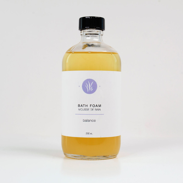 With plenty of rich bubbles and a peaceful, meditative scent, our Balance bath foam delivers the ultimate spa-like experience. This bath foam is formulated with biodegradable coco glucoside and pure essential oils of lavender, lemon, lime, geranium and patchouli. Emerge from the bath feeling relaxed and centered, with soft, lightly-scented skin.