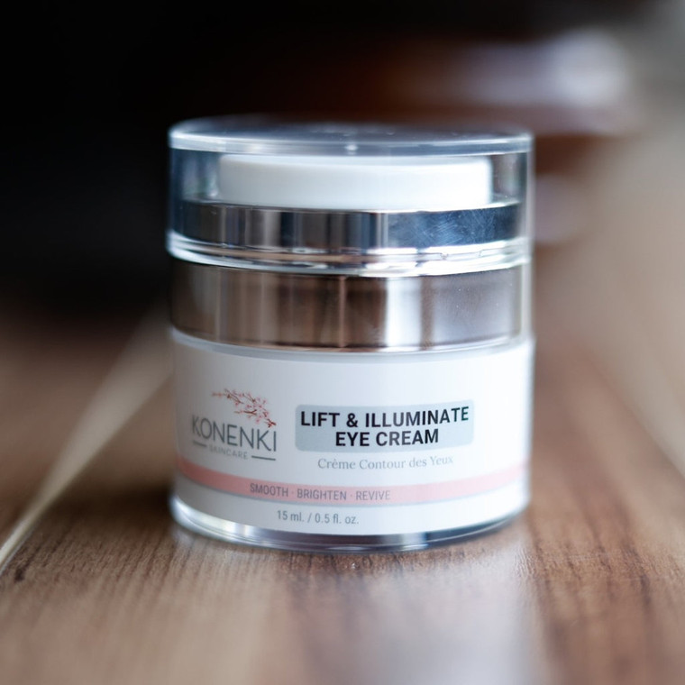 A targeted eye cream designed to support firmer, smoother, and more refreshed-looking skin.