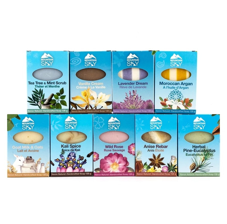 Handcrafted authentic natural Canadian bar soaps made with only simple, natural ingredients. Gentle on your skin and the environment.