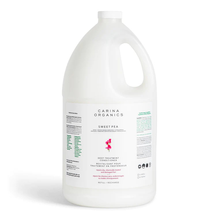 A deep treatment conditioner formulated with certified organic plant, vegetable, flower, and tree extracts. Helps repair dry, chemically treated, damaged, and overworked hair. Restores luster, softness, flexibility, and shine. Detangles instantly.