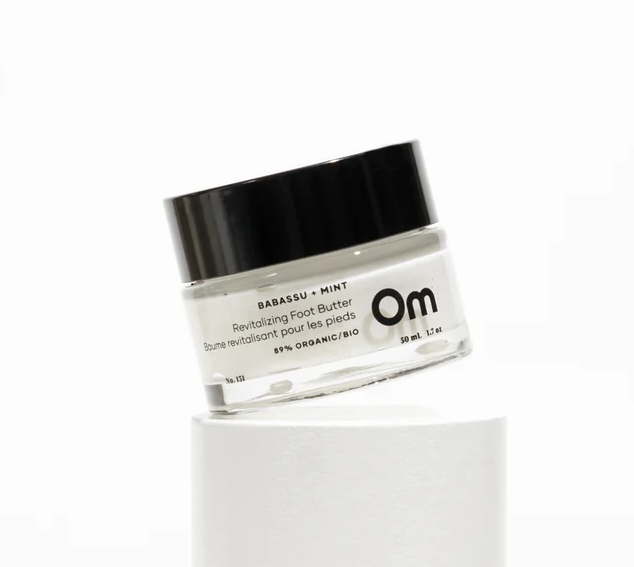 Rather than making another thick and heavy foot salve that leaves footprints all over the house, we went the opposite route. This therapeutic cream absorbs impressively well. It’s rich in amino acids and proteins—ingredients that heal sore, cracked heels. And since it’s for feet, we made sure it was cool and revitalizing with cucumber, mint and eucalyptus.

Ideal For: All Skin Types
Scent: Fresh mint and cool cucumber with a hint of eucalyptus

HOW LONG WILL THIS LAST?
12 weeks; pea size, once a day




Key Ingredients • 89% Organic

CUPUACU BUTTER

Has an amazing ability to deeply moisturize, heal and combat free radicals. This potent natural skin care ingredient is jam-packed with many essential fatty acids that can help improve the skin’s moisture barrier, which encourages skin elasticity and restructuring.

BABASSU SEED OIL

Babassu oil contains vitamin E, a potent antioxidant that is essential for the proper functioning of the skin.

EUCALYPTUS, CUCUMBER + PEPPERMINT OILS

Fresh, cooling and invigorating. If you spend long hours on your feet - you'll love this sensation.




Ingredients: Water (Aqua), Aloe Barbadensis Leaf Juice, Theobroma Grandiflorum (Cupuacu) Butter, Butyrospermum Parkii (Shea) Butter, Orbignya Oleifera (Babassu) Seed Oil, Cocos Nucifera (Coconut) Oil, Olea Europaea (Olive) Oil, Theobroma Cacao (Cocoa) Seed Butter, Glyceryl Stearate, Cetyl Alcohol, Glycerin, Sodium Lactate, Aloe Barbadensis Leaf Extract, dl-Panthenol, Benzyl Alcohol, Salicylic Acid, Sorbic Acid, Hydrolyzed Oats, Cucumis Sativus (Cucumber) Fruit Extract, Mentha Piperita (Peppermint) Oil.