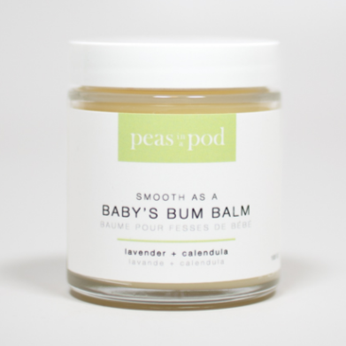 Our signature Peas product and the flagship of our line. This is a wonderfully soothing balm for diaper ouches, dry skin & to help baby's bum feel wonderful! A natural alternative to commercial (and petroleum laced) baby creams/balms on the market.