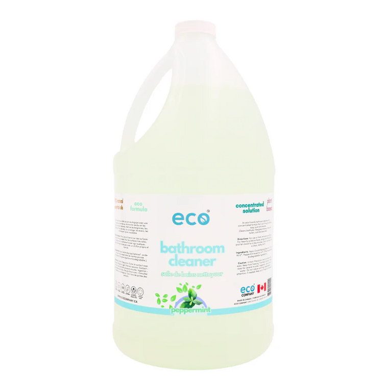 An eco-friendly bathroom cleaner with a concentrated formula that cuts through stubborn soap scum and residue.