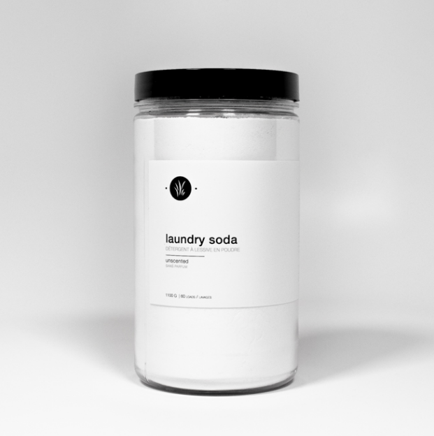 This simple but effective laundry soda takes the place of powdered laundry detergent. Mixed by hand, from simple, natural ingredients, this concentrated powder is safe for sensitive skin and lasts a long time at just 1 tbsp per load! Appropriate for standard and HE machines. Colour safe.