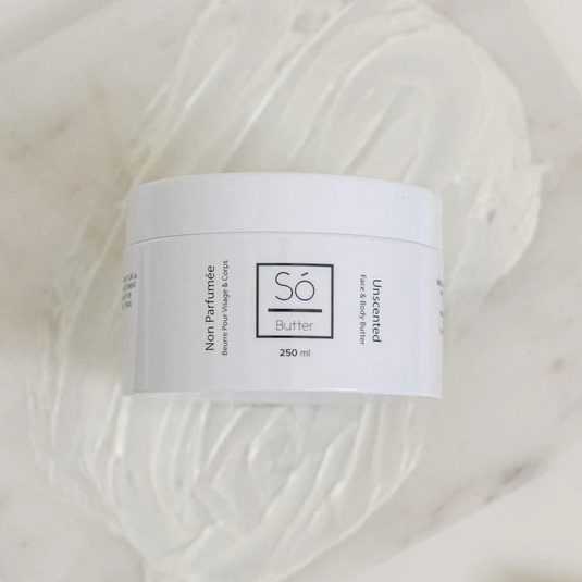 Só Butter, our rich and luxurious buttery face and body butter will leave you feeling silky smooth.